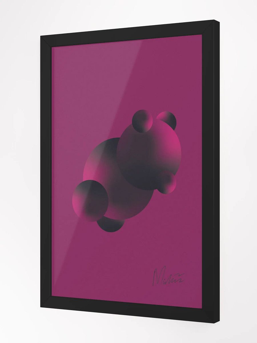 Purple Bear Framed Matte Poster product image (2)