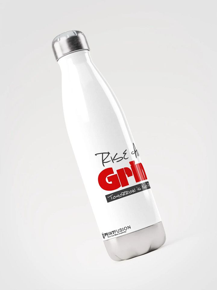 Rise and Grind Stainless Steel Water Bottle product image (2)