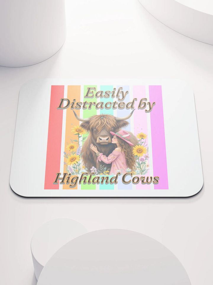 Easily Distracted By Highland Cow Dream Mouse Pad product image (2)