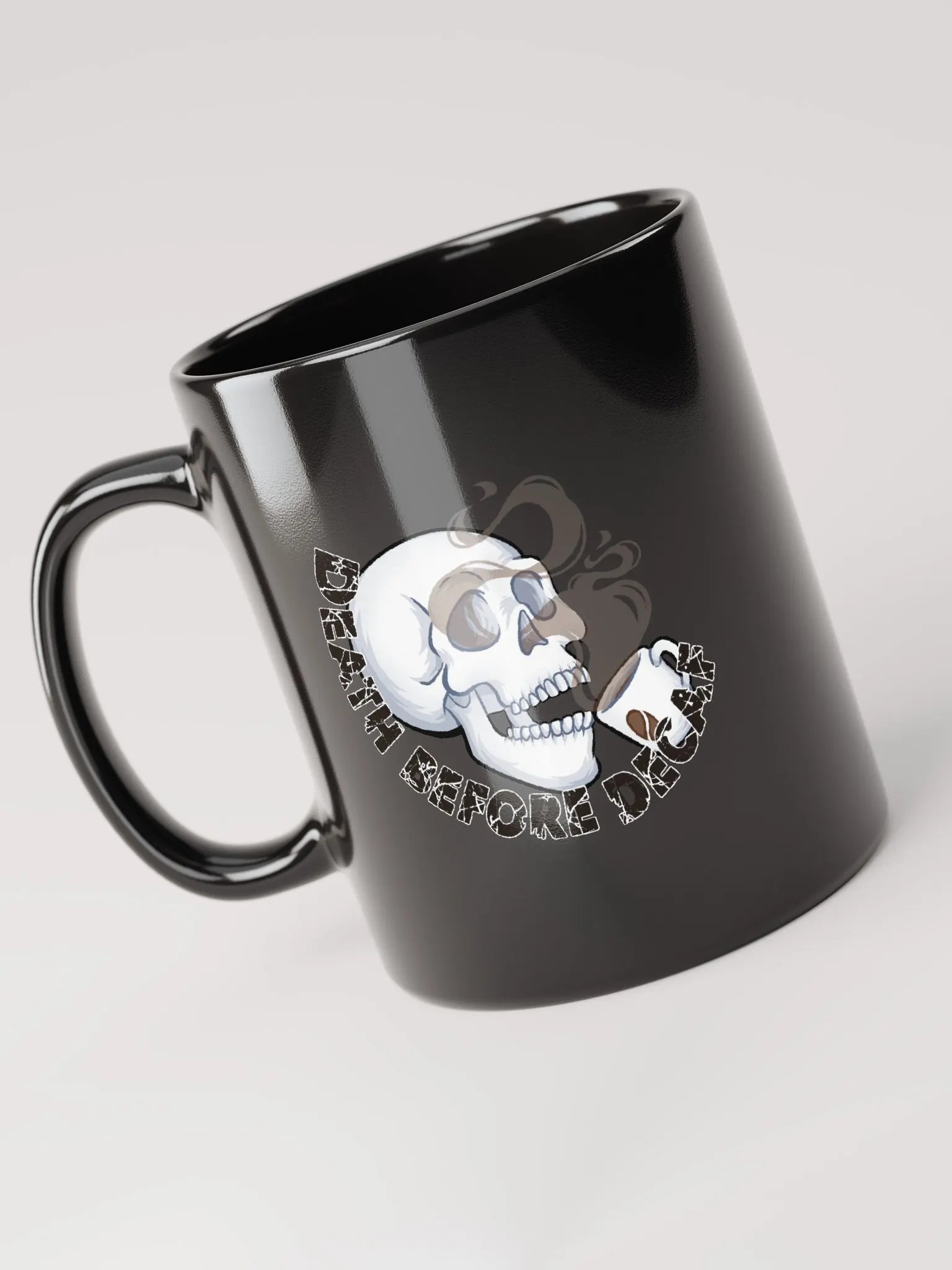 Death Before Decaf Coffee Mug (Black) product image (3)