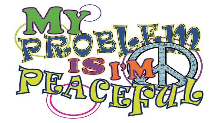 My Problem Is I'm Peaceful - Small & Large Bundle - Wallpaper product image (2)
