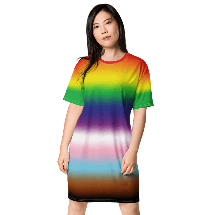 Rainbow Pride Gradient T-shirt Dress product image (1)