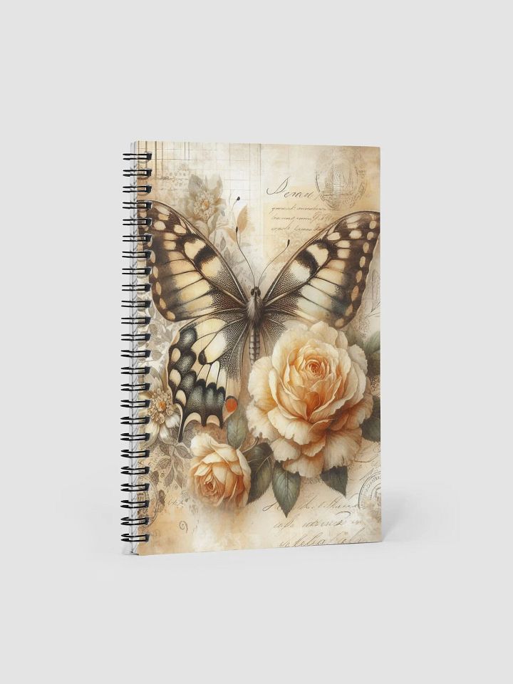 Yellow and Black Butterfly- Spiral Notebook product image (1)