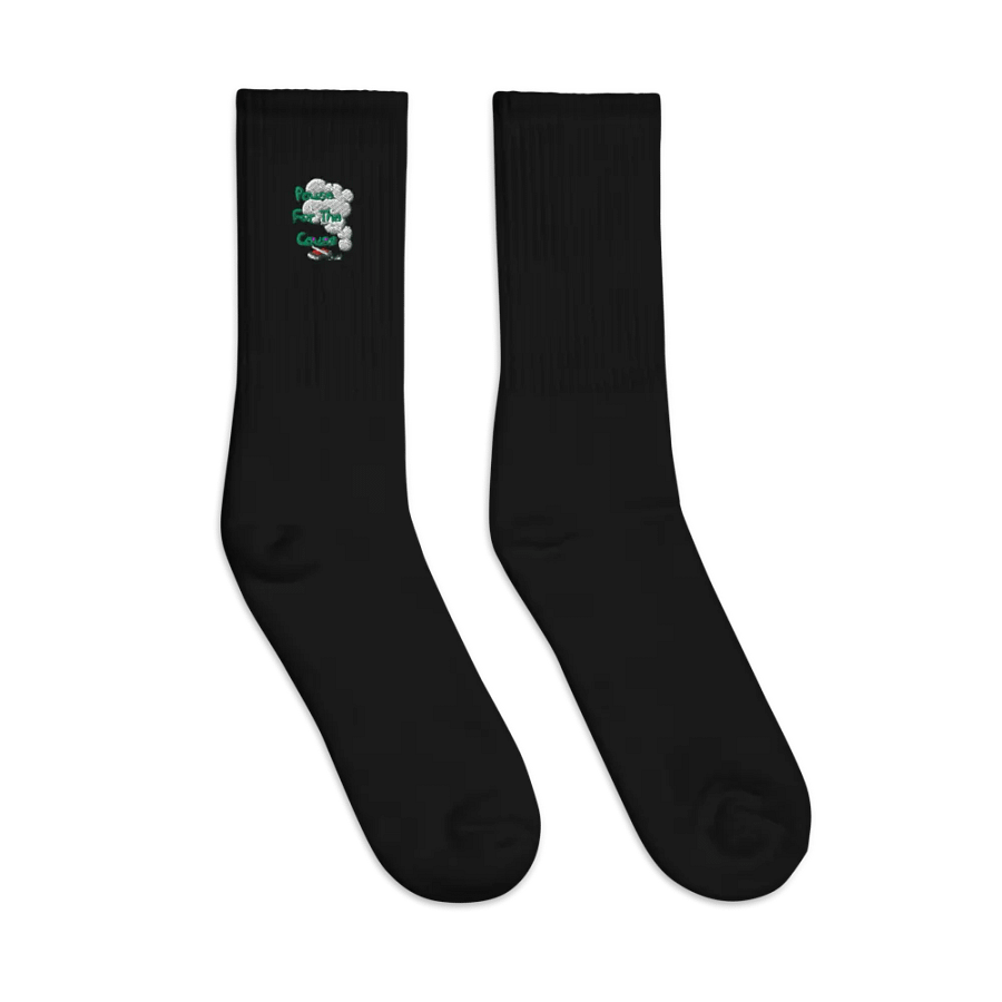 Pause For The Cause Embroidered Crew Socks product image (3)