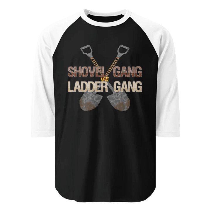 Shovel Vs Ladder Gang Raglan product image (1)