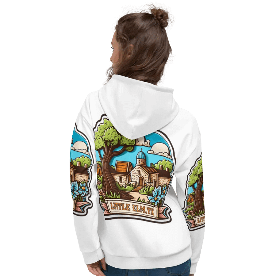 Little Elm Texas All-Over Scenic Hoodie product image (7)