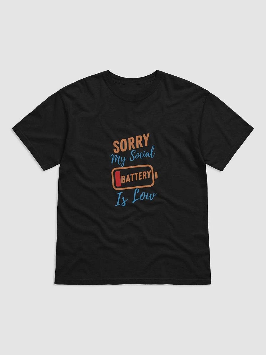 Low Social Battery Graphic Tee product image (3)