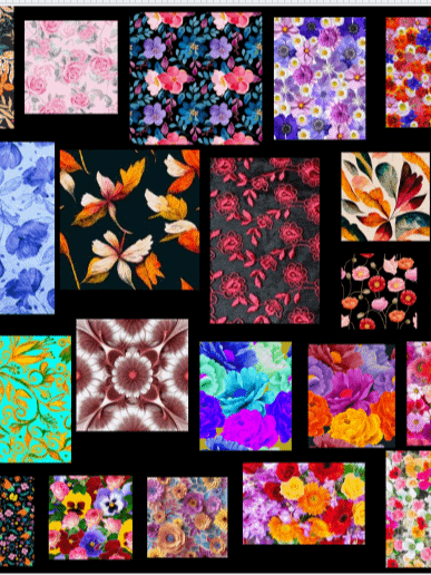 20 3d Seamless Pattern Floral Flowers Print product image (1)