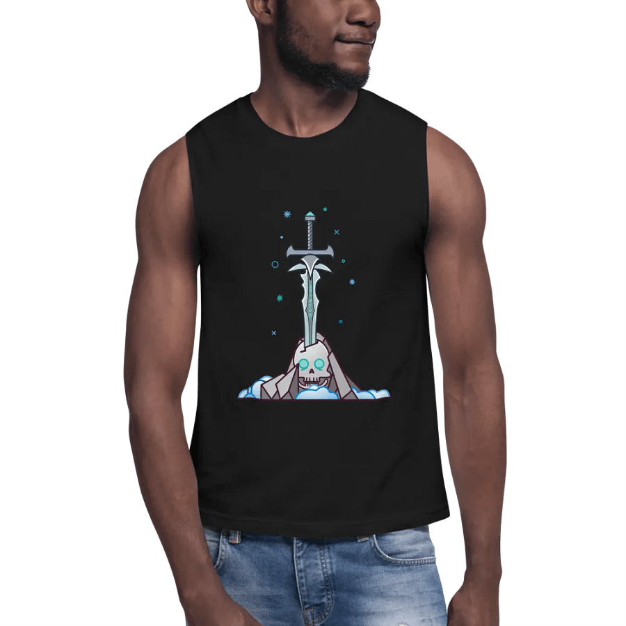 Sword in the Skull - Lich Variation - Men's Style Muscle Tank product image (6)