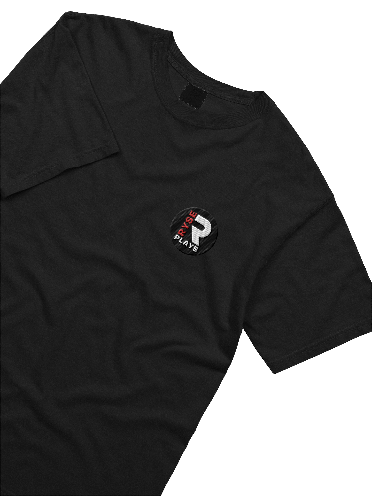 Ryse Plays: Men's T-Shirt Embroided (White & Red Logo) product image (5)