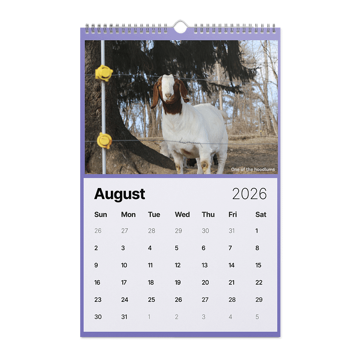 Muddy Toes Farm 2026 Country Life Calendar product image (2)
