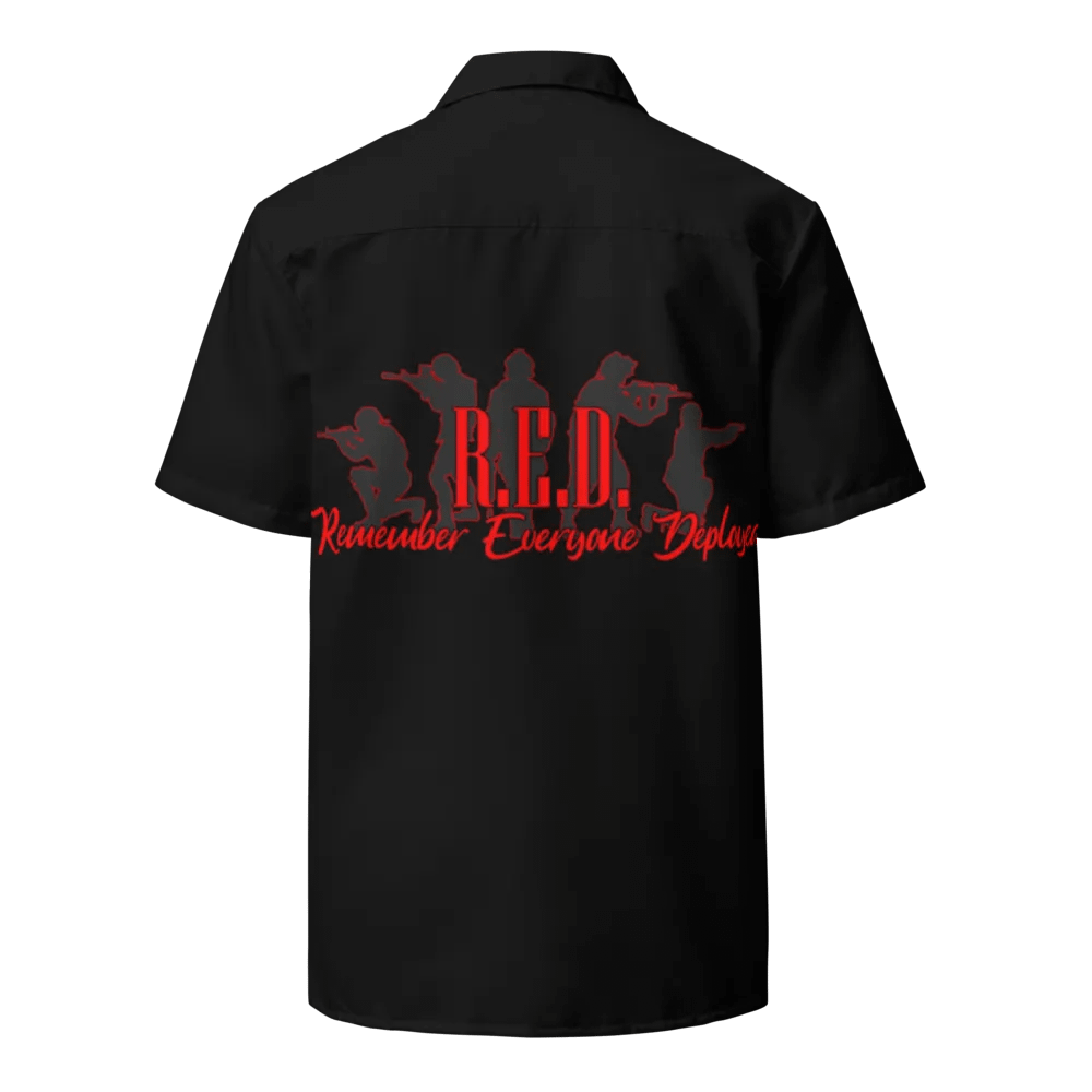 RED Friday Button Up (Black) product image (1)