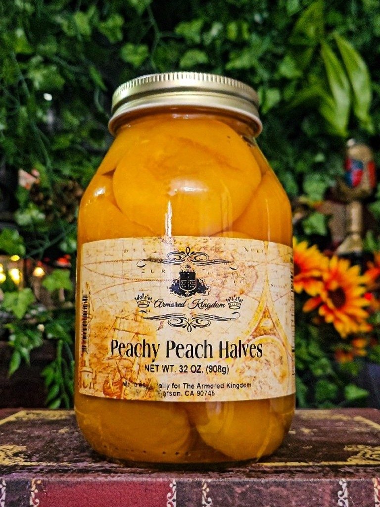 The Armored Kingdom Premium Peachy Peach Halves (32oz)-Peeled & Pitted-Ready to Eat-Healthy product image (1)