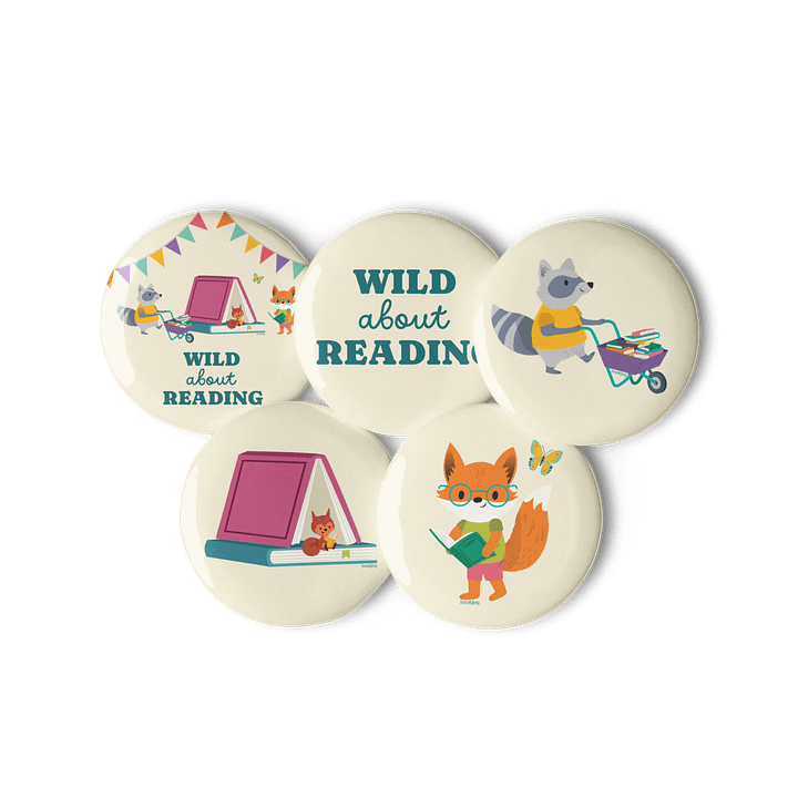 Wild About Reading Pins product image (3)