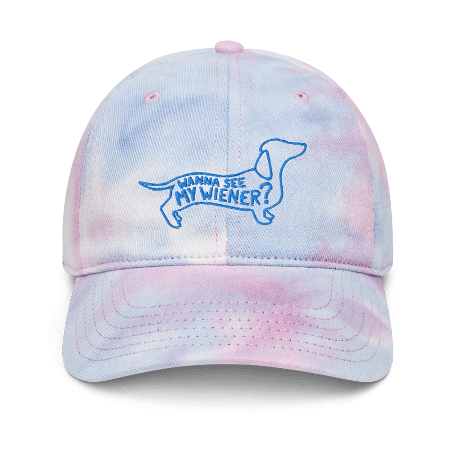 Wanna See My Wiener? Dachshund Tie Dye Ball Cap product image (1)