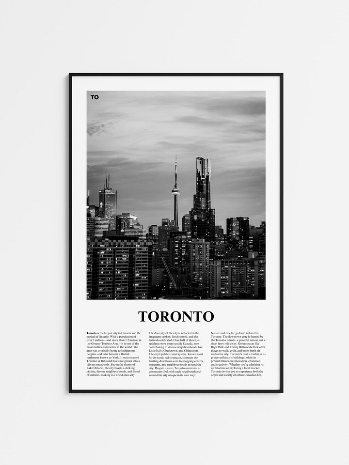 Toronto 03 Newspaper Poster product image (1)