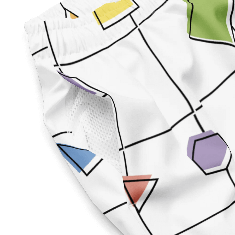 Geometric Splash All-Over Print Swim Trunks product image (4)