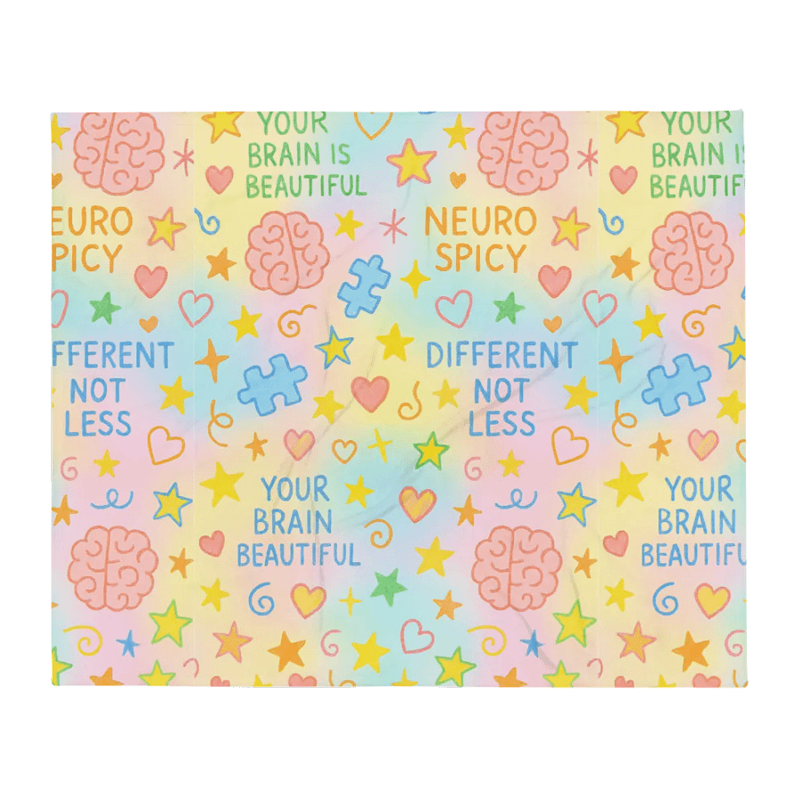 Neurodivergent Doodle Blanket product image (5)