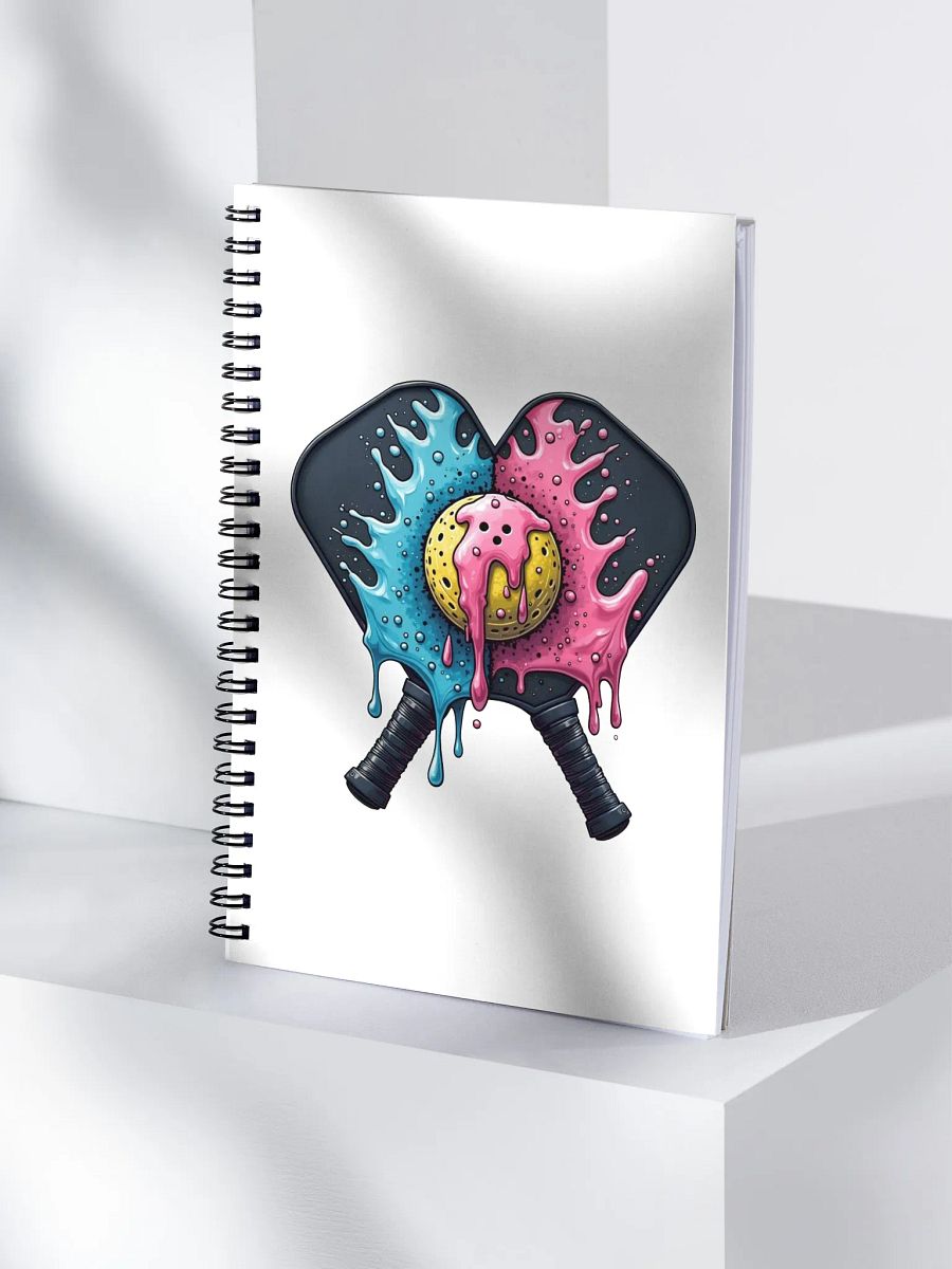 Ice Cream Pickleball Splatter Splash Notebook product image (1)