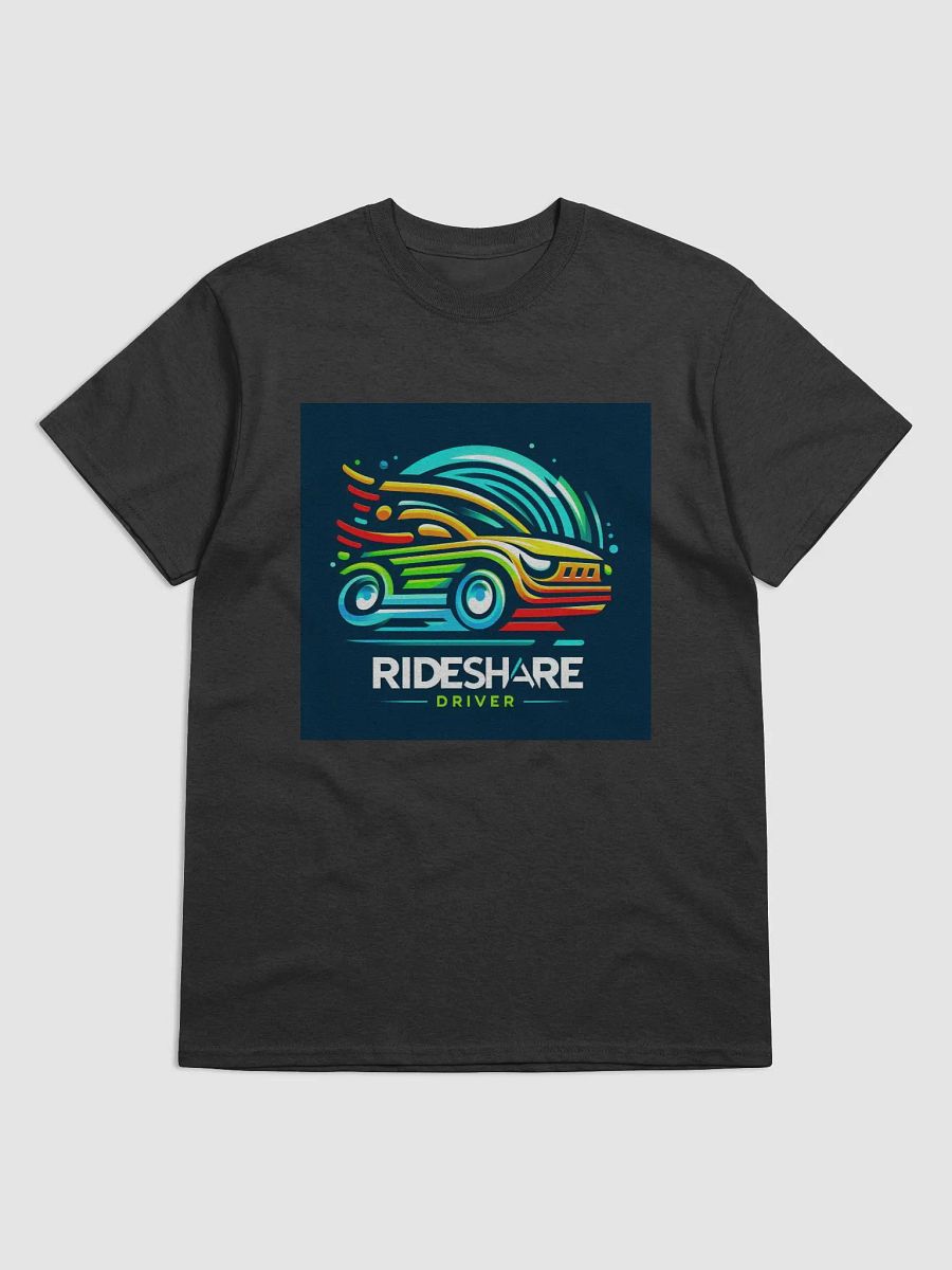 colorful rideshare logo shirt product image (1)