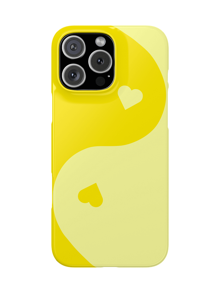 Lemon Cream Yin Yang Heart iPhone Case product image (13)