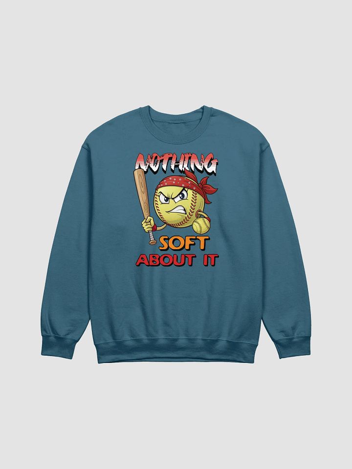 Nothing Soft About It Softball Angry Bandana Crewneck product image (11)