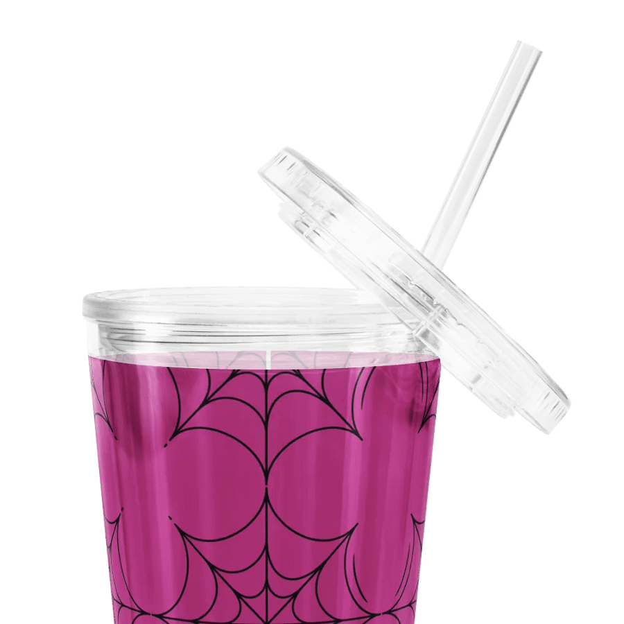 Spooky Spider Web Plastic Tumbler product image (7)
