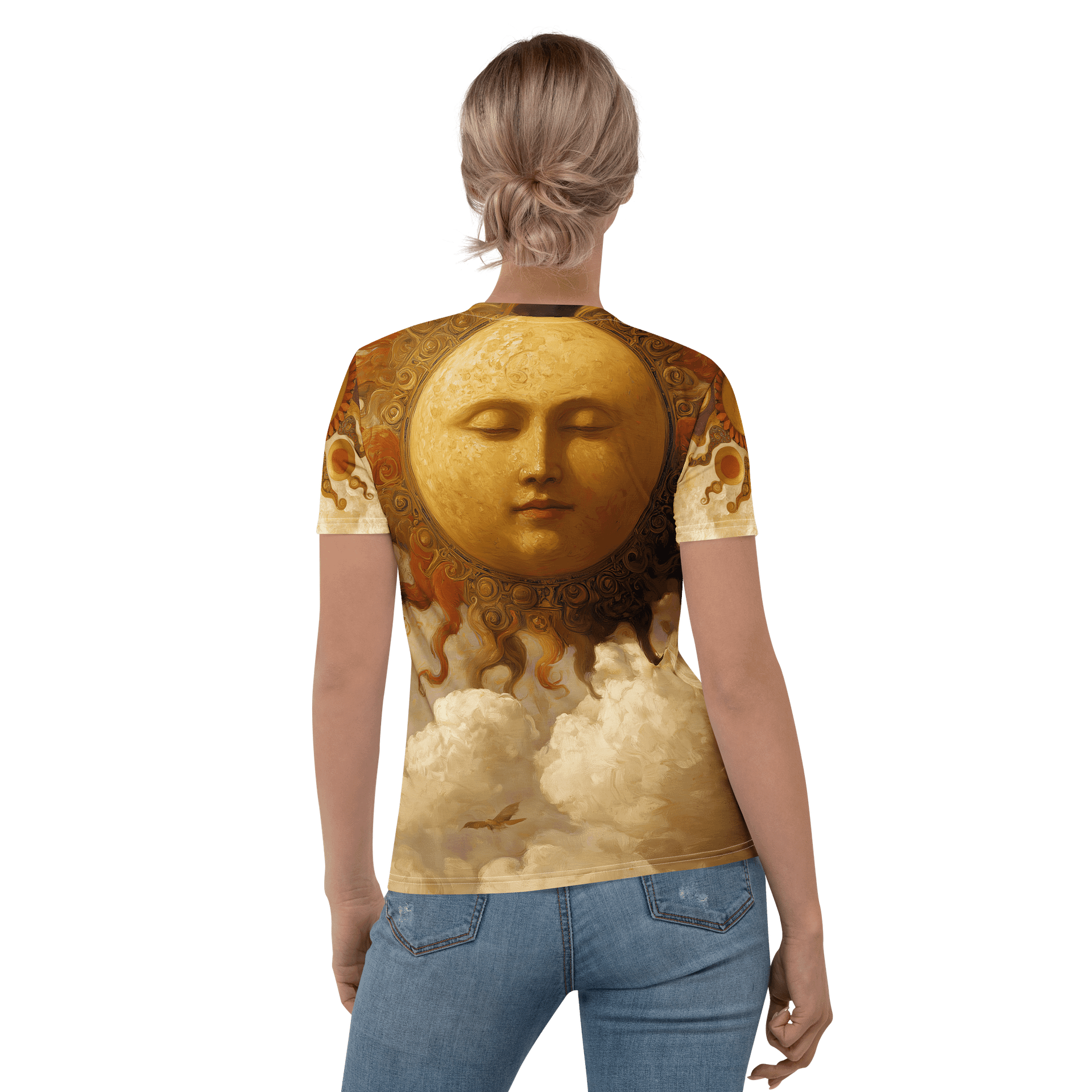 Celestial Reverie – Sun & Moon Goddess All-Over Print Women's T-Shirt product image (2)