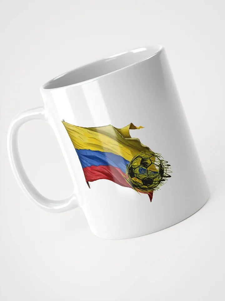 Colombian Flag Soccer Ball Mug product image (2)