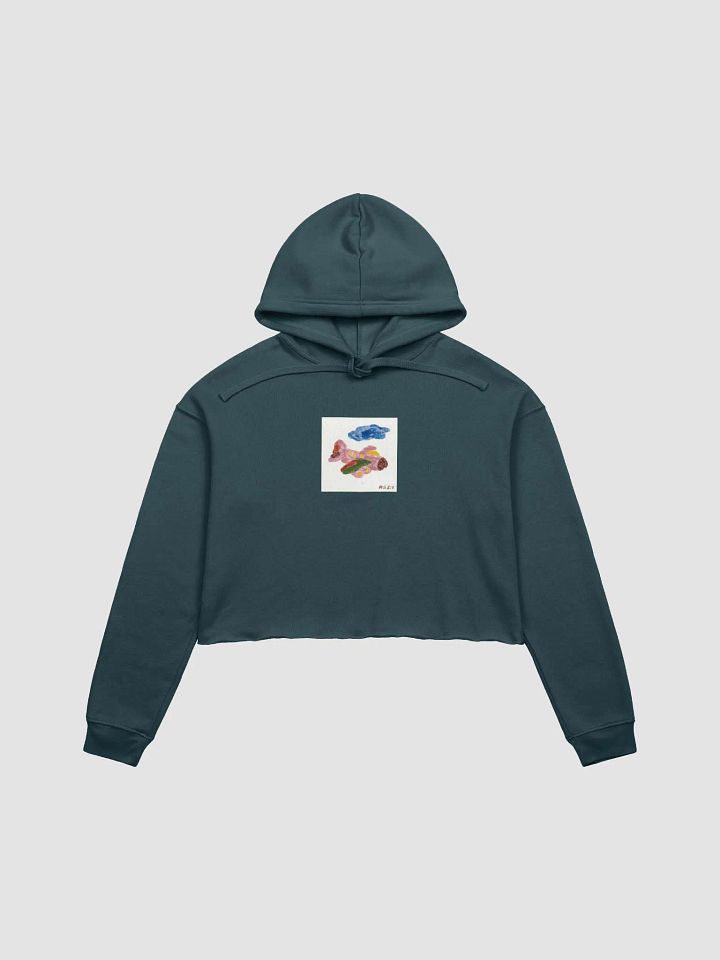 Kid Airplane (Bella+Canvas Fleece Crop Hoodie) product image (5)