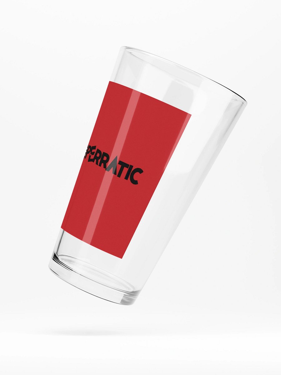 Poperratic - Red Logo Pint Glass product image (5)