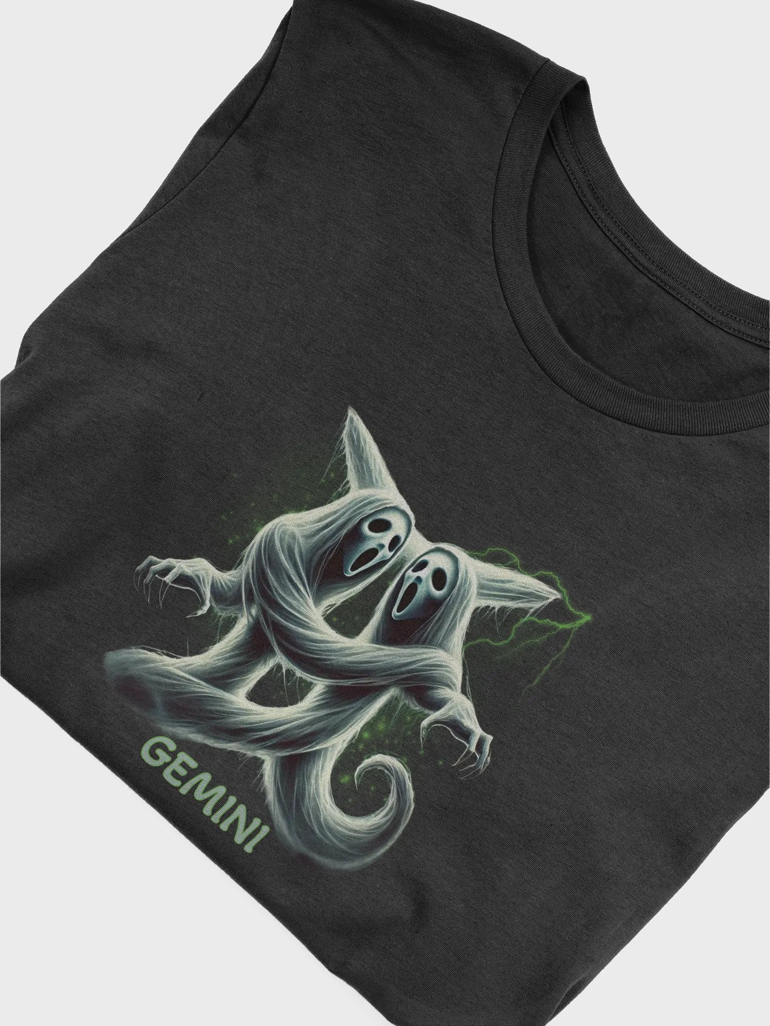 Demonic Zodiac T-Shirts| Gemini | Halloween Group Tshirt | Gothic Astrology Signs | Dark Horoscope Tees | Halloween Celestial Horror Clothing product image (2)