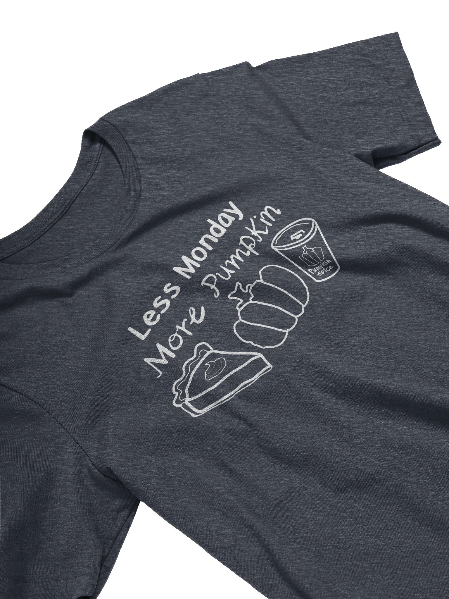 Less Monday More Pumpkin | Fall Vibes Tee | Cozy Autumn Graphic Shirt by Monique Faella Designs™ product image (14)