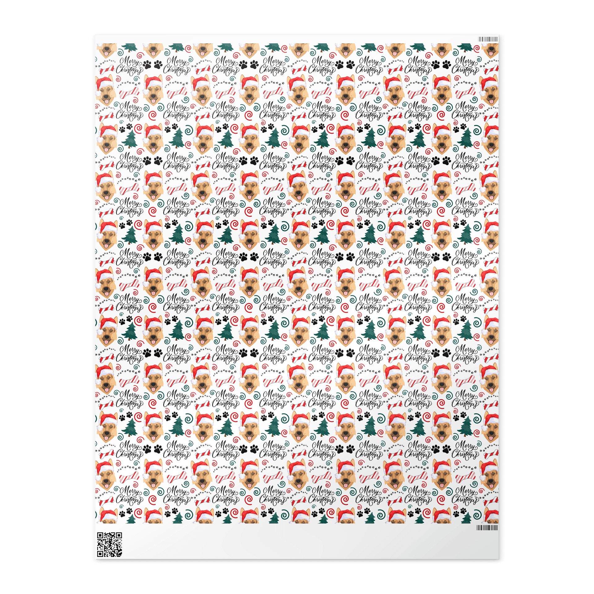 German Shepherd Christmas Gift Wrapping Paper product image (4)