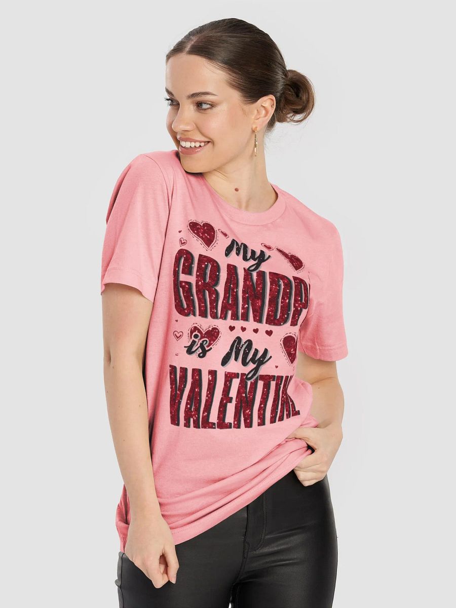 Glittery Grandpa's Valentine T-Shirt product image (75)