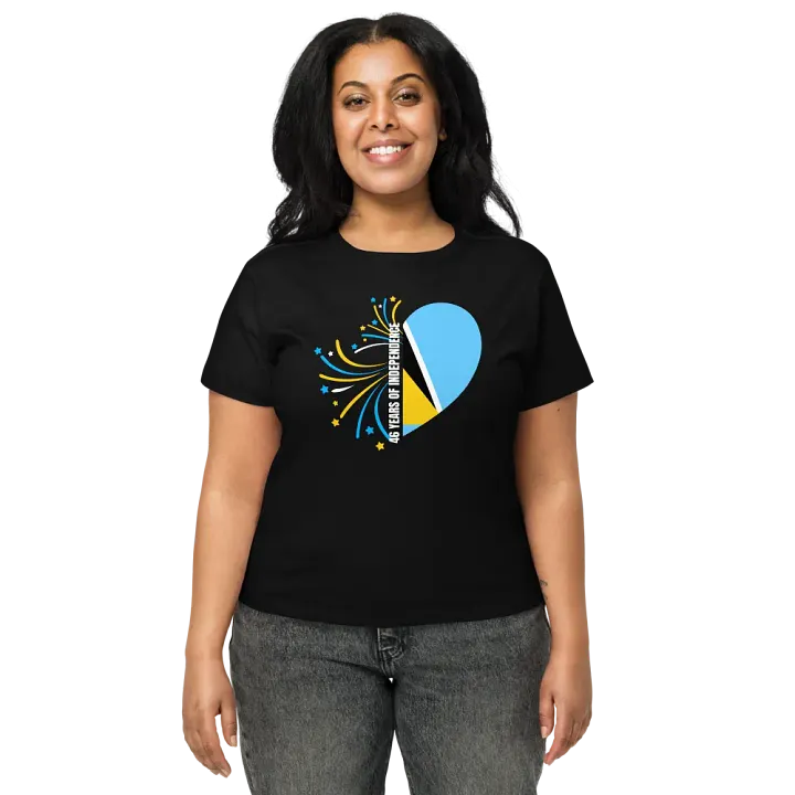 Saint Lucia Love Baby Tee product image (1)