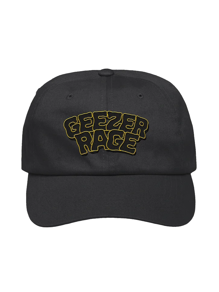 Geezer Rage Classic Dad Hat (Black & Yellow) product image (1)