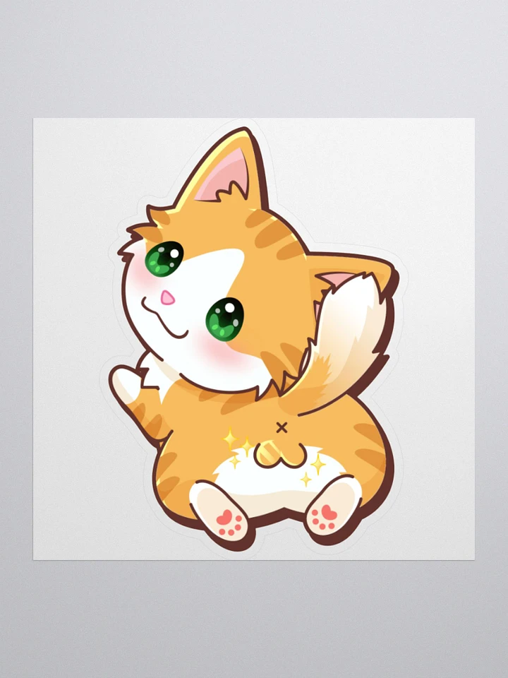 Orange Cat Butt Sticker product image (2)