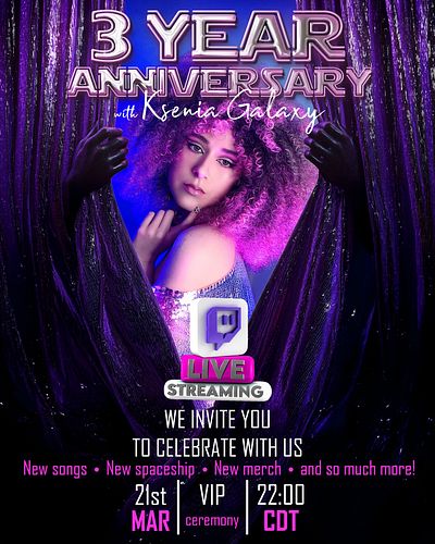 🌟✨ Three years on Twitch! 🎉 It’s hard to believe it’s been this long since I became part of this amazing world. On this anniv...