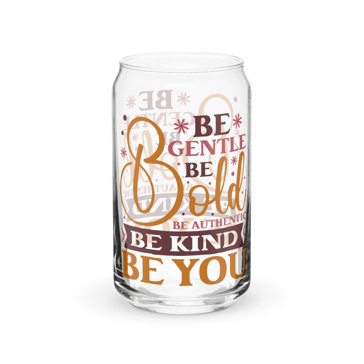 Be Bold Motivation Can-Shaped Glass product image (1)