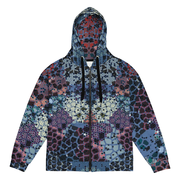 Stained glass Recycled Unisex Zip Hoodie product image (2)