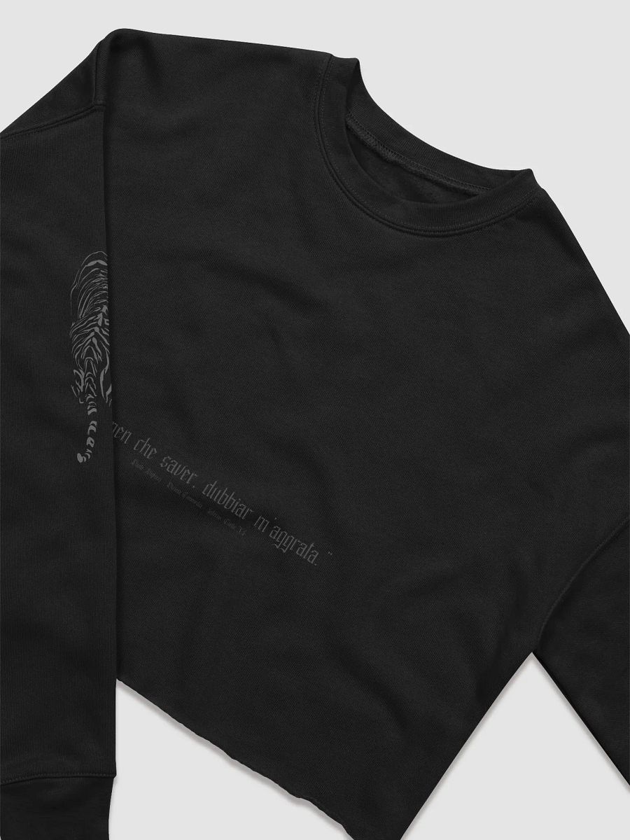 Inferno - Raw Hem Supersoft Crop Sweatshirt product image (3)