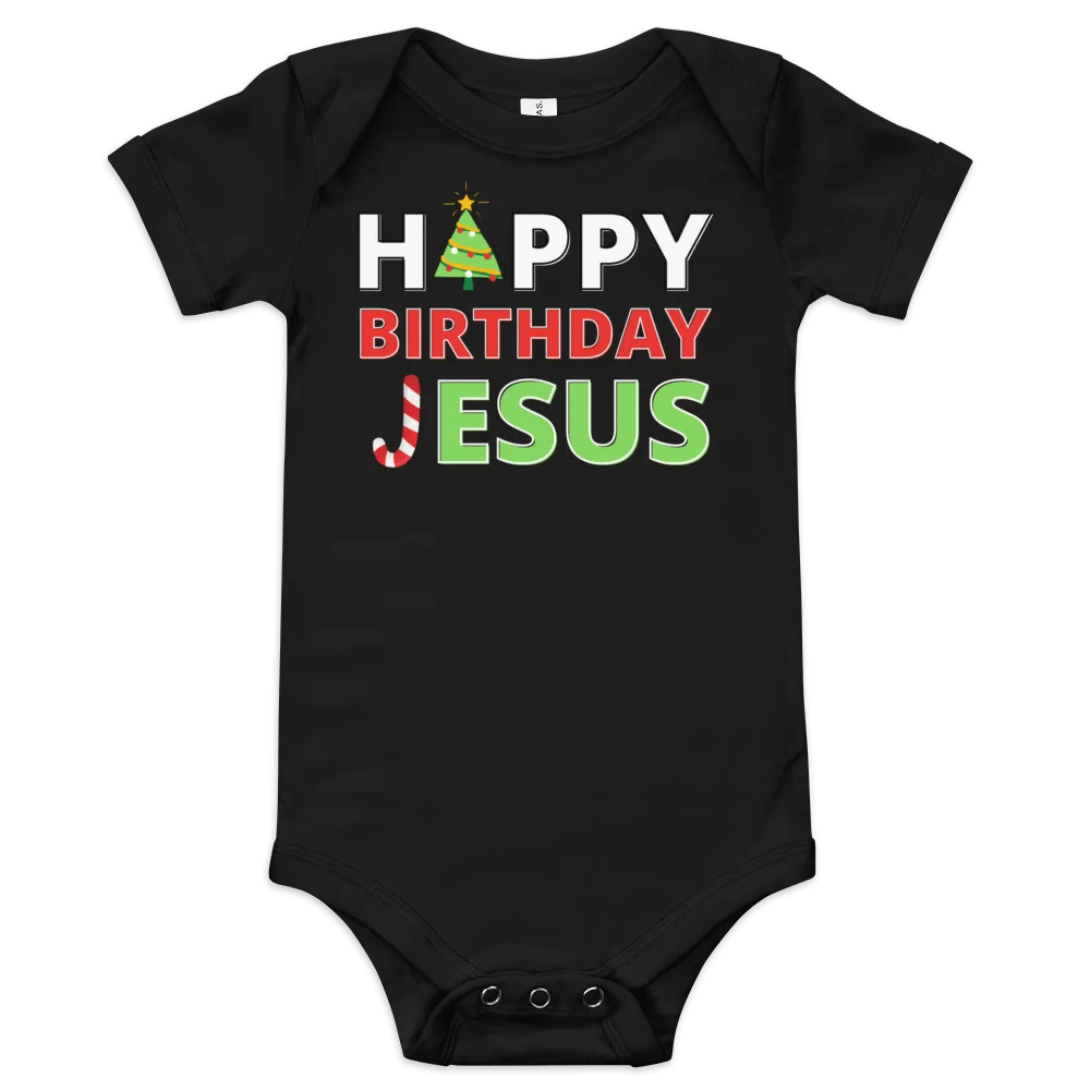 Happy Birthday Jesus Christmas Baby T-Shirt product image (4)
