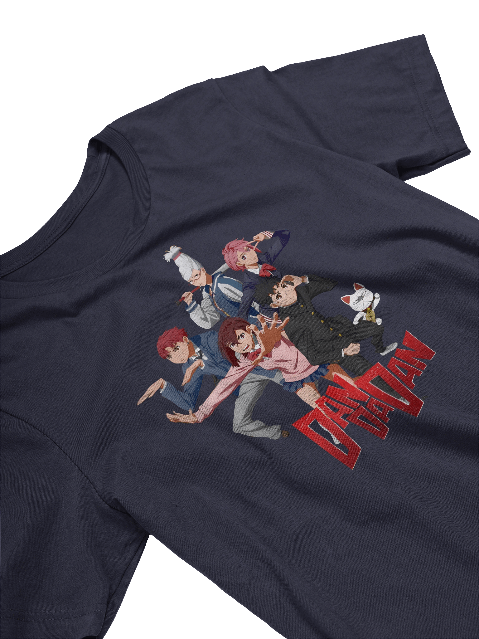 Dandadan T-Shirt – Full Crew Pose Anime Tee (NAVY) product image (3)