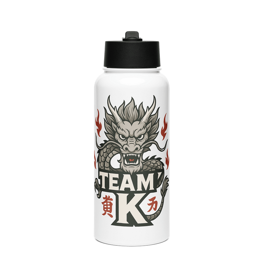 Team K China Stainless Steel Water Bottle with a Straw Lid product image (1)