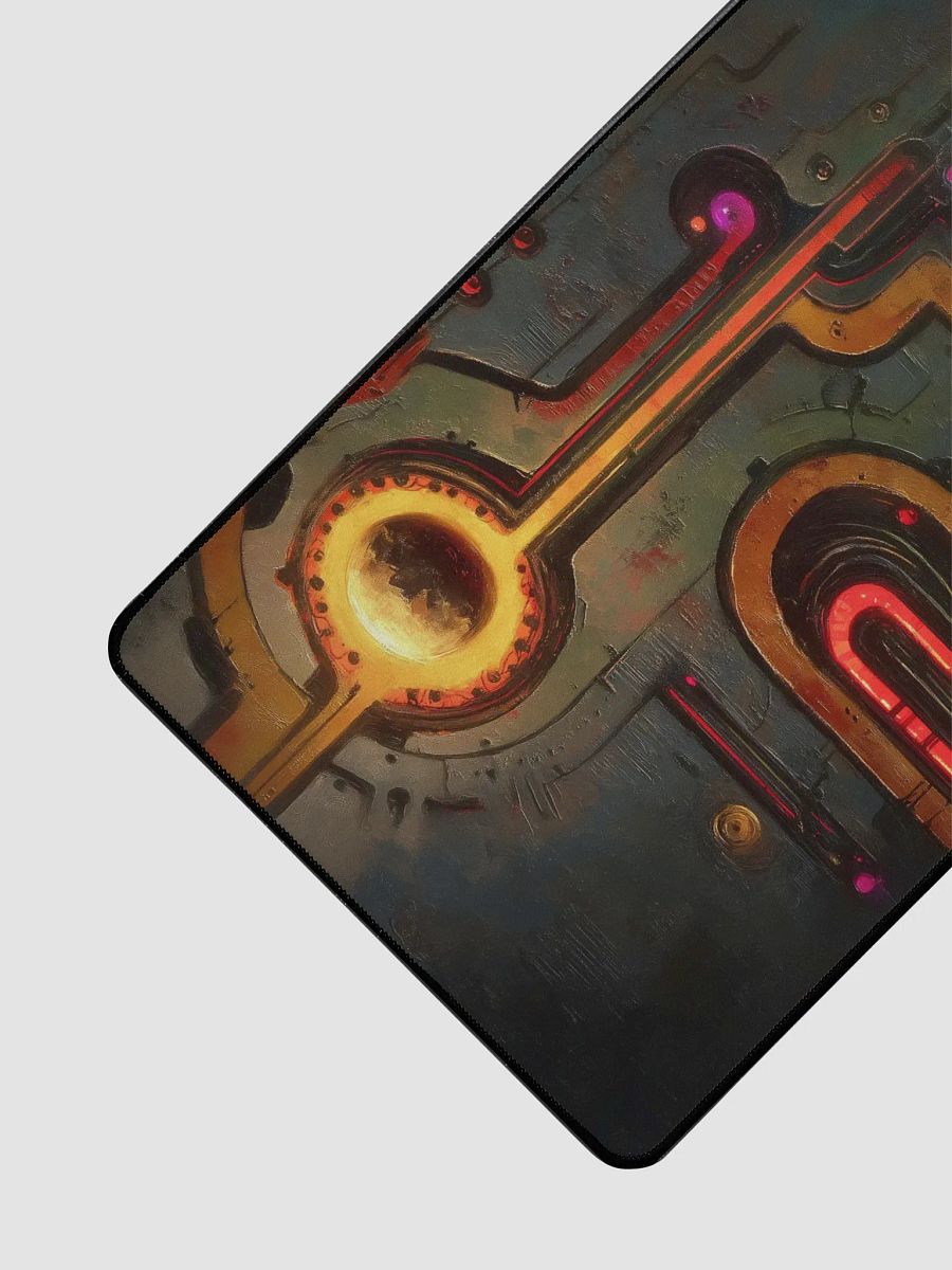 Mechanical Sun - Futuristic Circuit Art Mouse Mat product image (3)