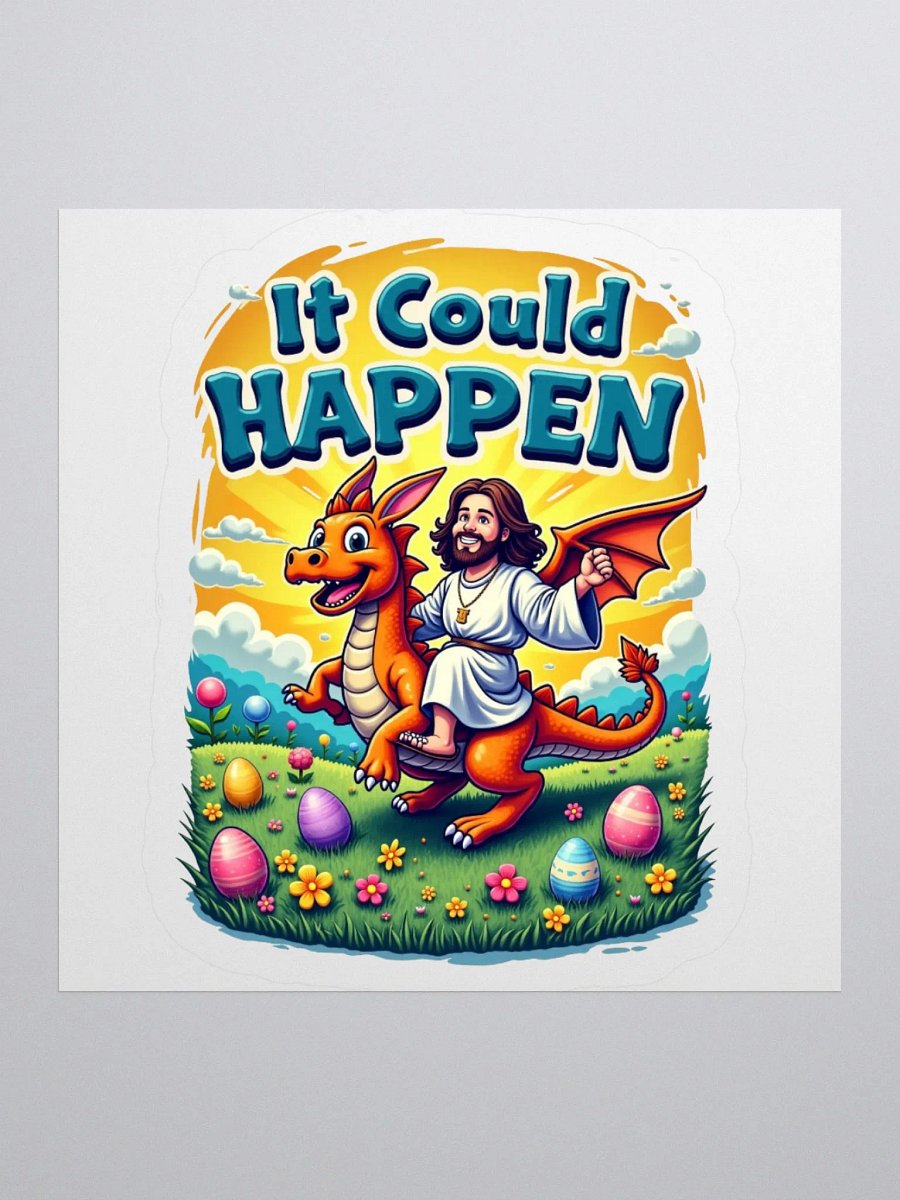 It Could HAPPEN Easter Dragon Kiss Cut Stickers product image (2)