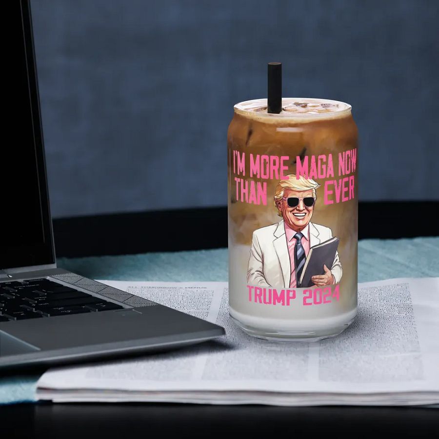 MAGA- Trump 2024 Can-Shaped Glass product image (4)