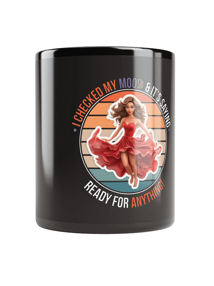 Ready for Anything!!! Black Glossy Mug product image (1)