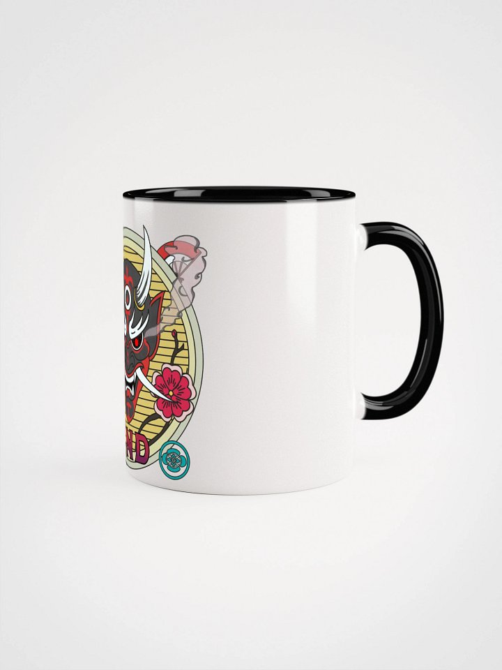 Demon Mask Zen Ceramic Mug with Color Inside product image (6)